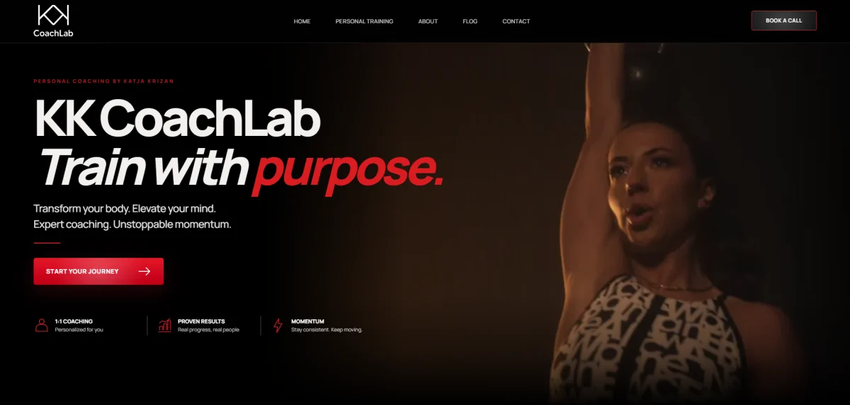 Spletna stran KK CoachLab